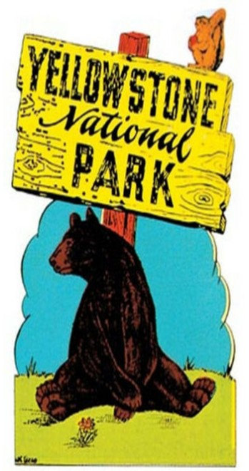 Wyoming (1) The Wonderland of America Vintage Vacation Sticker